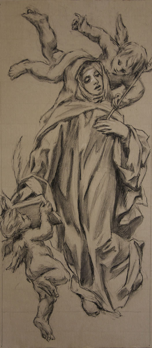 St Teresa of Avila for the doors of the Basilica of Holy Hill, WI